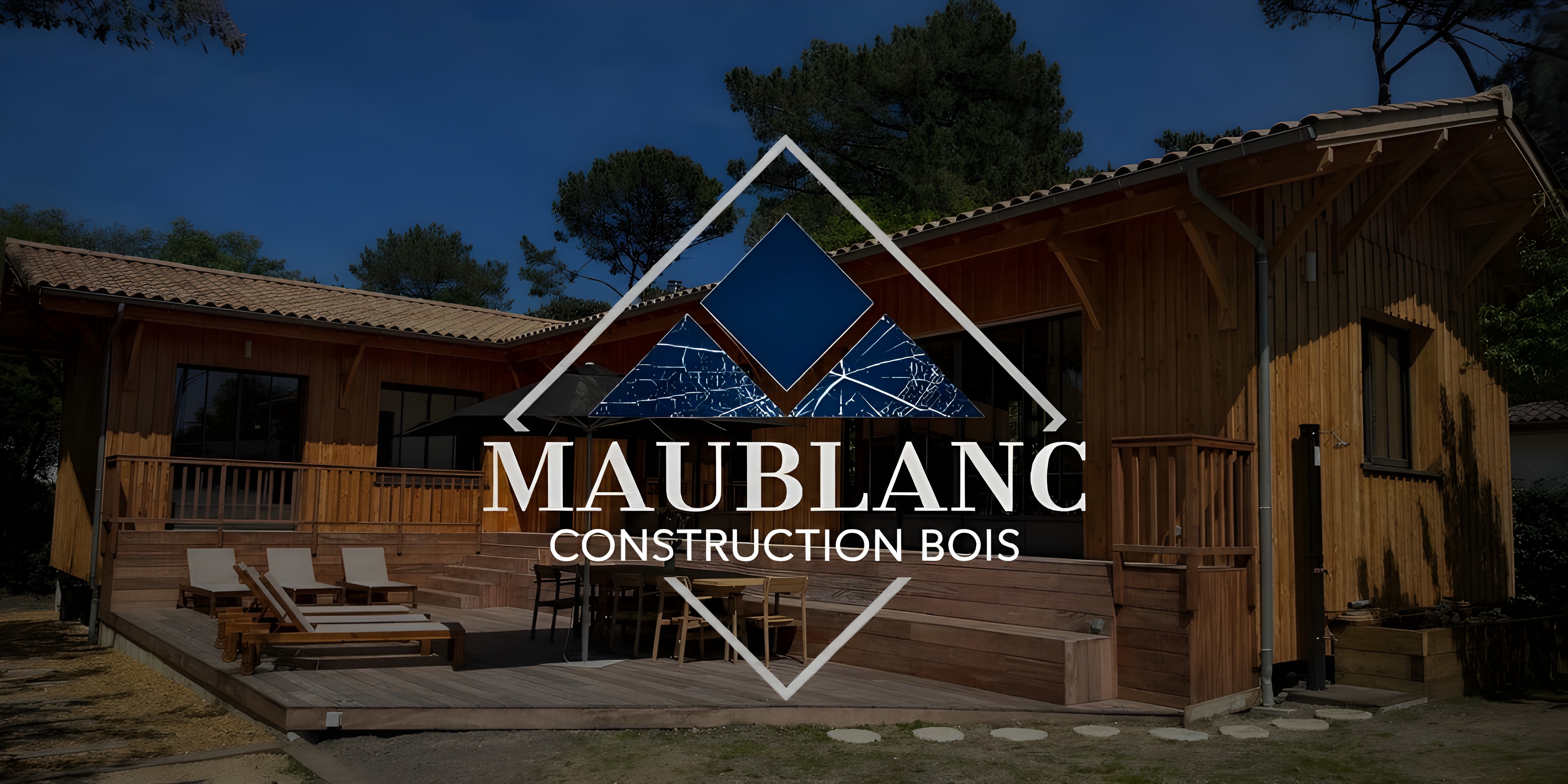 Maison ossature bois en Gironde - Maublanc Construction Bois artisan charpentier